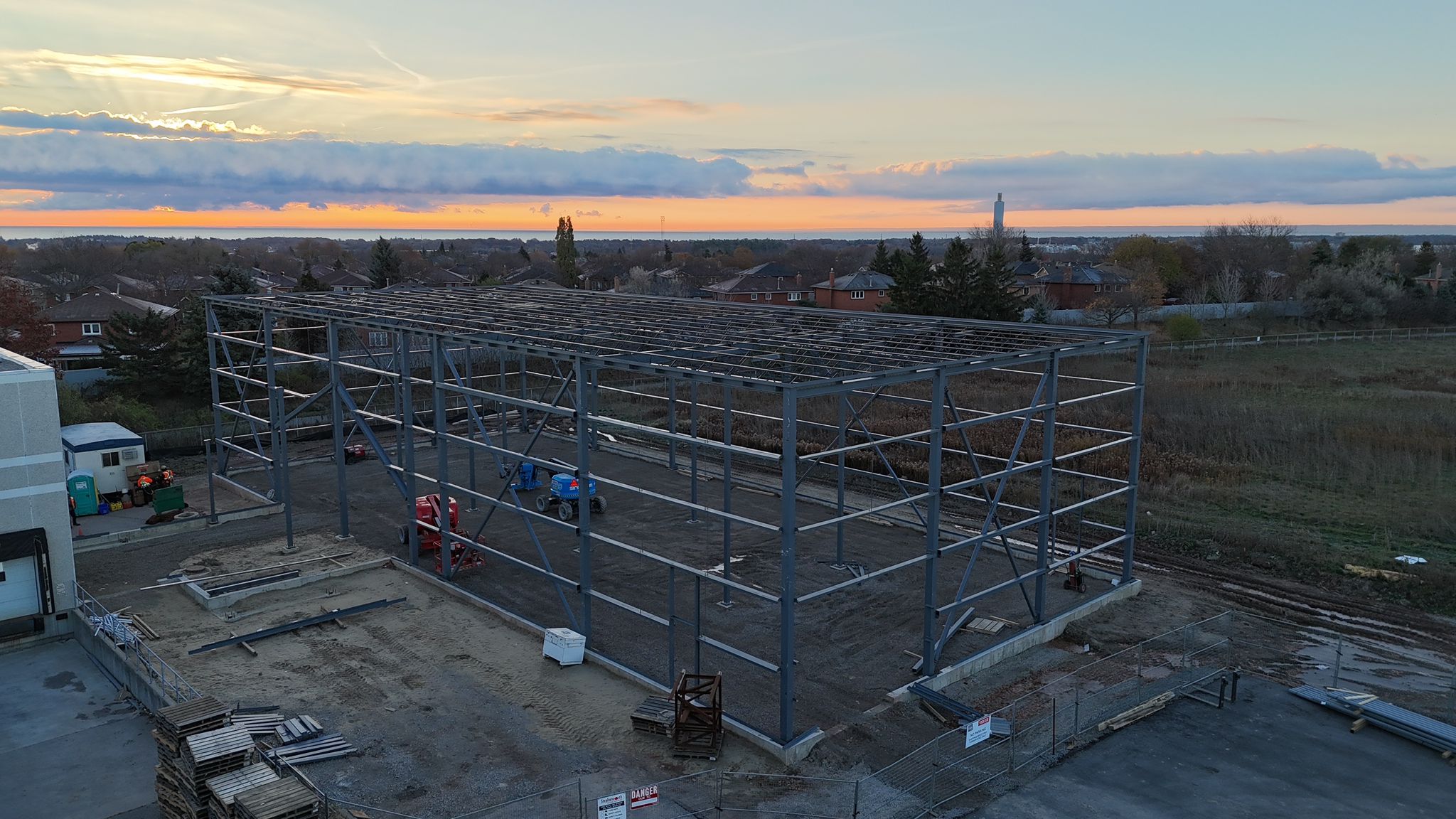 Structural Steel Erection for Warehouse New Build, Oakville ON